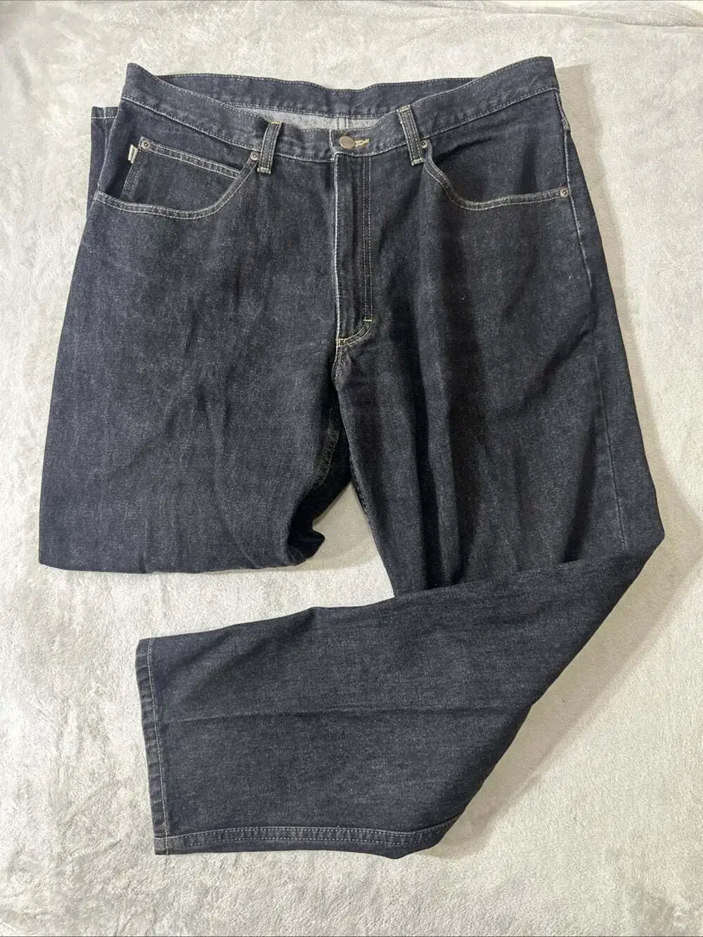 LL Bean Double L Jeans Mens 37x29 Black Natural Fit 100% Cotton Denim
